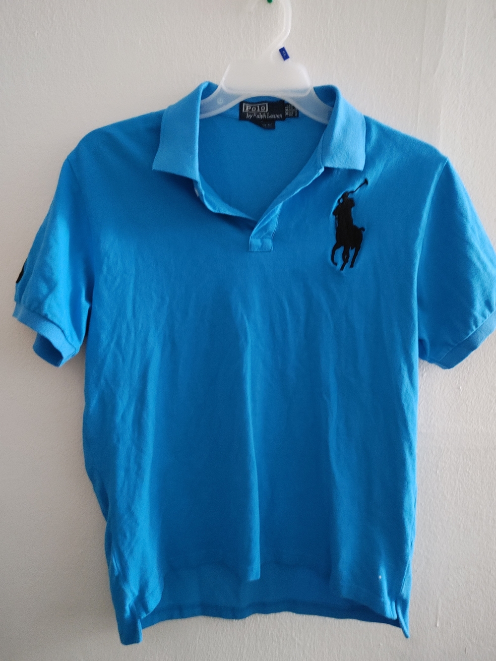 Polo by Ralph Lauren Bright Turquoise Short Sleeve Polo with Black Pony